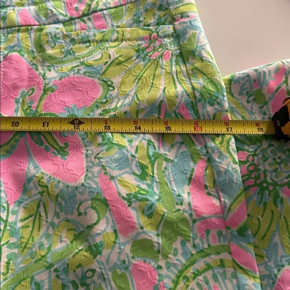 Lilly Pulitzer Bundled of 2 Pink and Green Floral Pants EUC